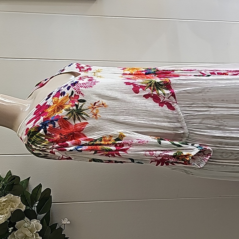 INC International Concepts Women's Floral V-Neck Maxi Dress Size Large - Picture 7 of 15